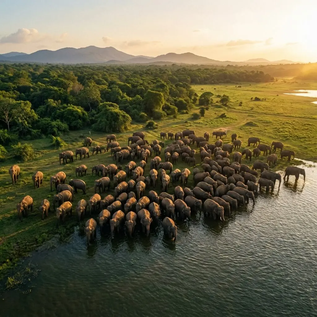 Minneriya National Park Elephant Gathering